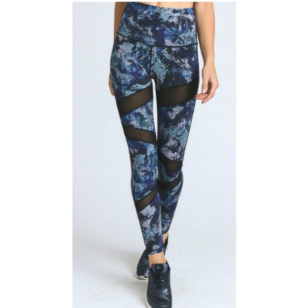 Mono B workout leggings mesh panels small
